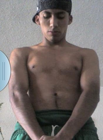 Antes del mi transformación 01: ganancia muscular